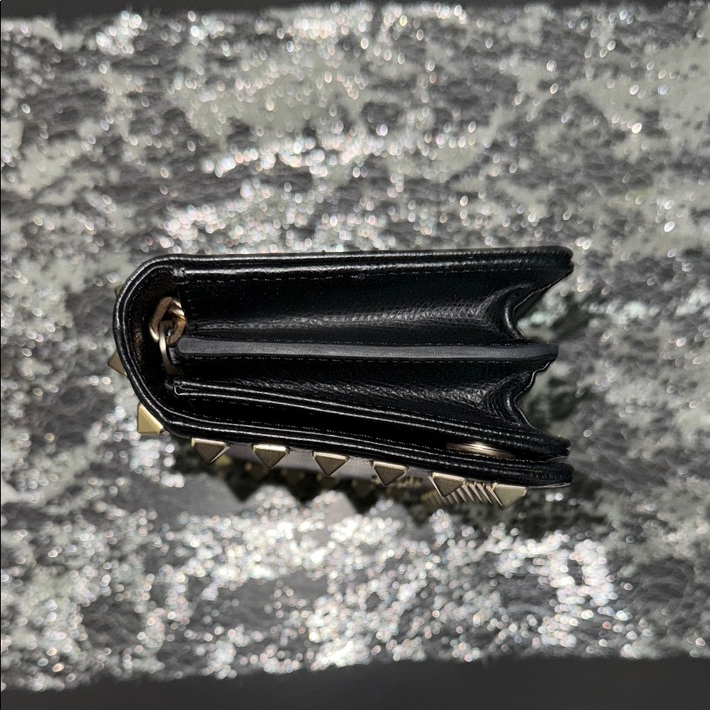 Valentino Black and Gold Studded Clutch - Picture 7 of 7